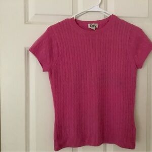 Lilly Pulitzer Pink Cable Knit Sweater